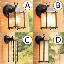 European Outdoor Wandleuchte Wasserdichte Quadratische Spalte Wand Licht Hof Garten Balkon