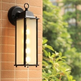 European Outdoor Wandleuchte Wasserdichte Quadratische Spalte Wand Licht Hof Garten Balkon