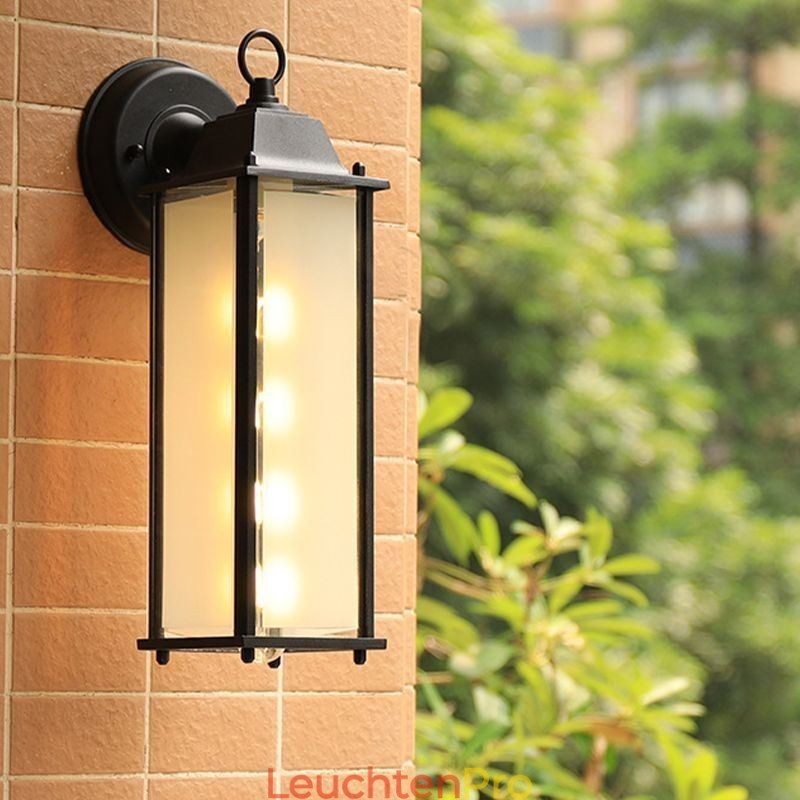 European Outdoor Wandleuchte Wasserdichte Quadratische Spalte Wand Licht Hof Garten Balkon