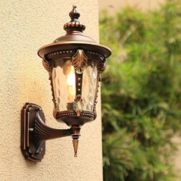 Europäische Retro Outdoor Wandleuchte Wasserdicht Geschnitzte Wand Licht Garten Balkon Hof