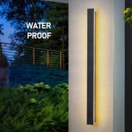 Outdoor Lange Moderne Zeitgenössische Wand Lampe Wandleuchte Wand Licht IP 44 für Veranda Terrasse Garten