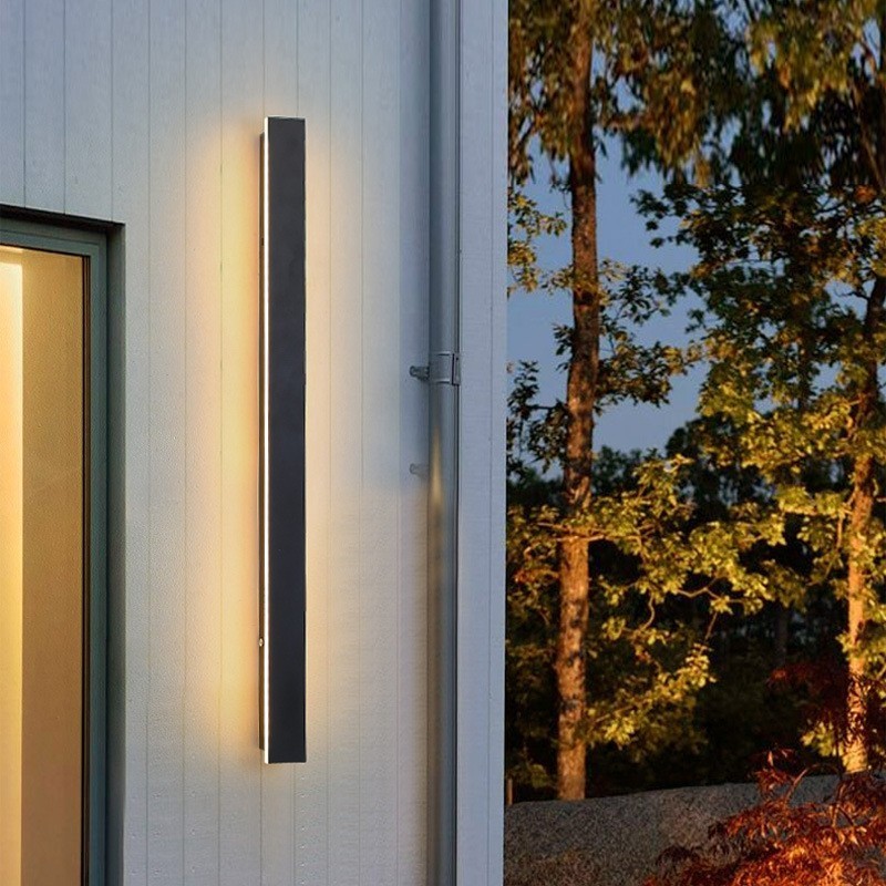 Outdoor Lange Moderne Zeitgenössische Wand Lampe Wandleuchte Wand Licht IP 44 für Veranda Terrasse Garten