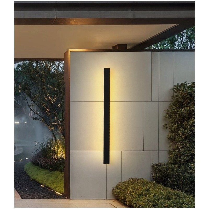 Outdoor Lange Moderne Zeitgenössische Wand Lampe Wandleuchte Wand Licht IP 44 für Veranda Terrasse Garten