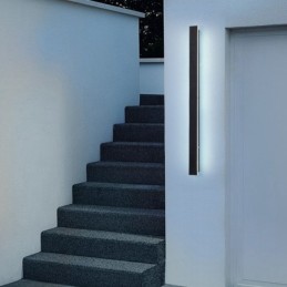 Outdoor Lange Moderne Zeitgenössische Wand Lampe Wandleuchte Wand Licht IP 44 für Veranda Terrasse Garten