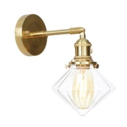 Moderne Wandleuchte mit Glasschirm