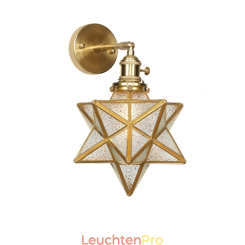 Moderne Wandleuchte mit Glasschirm