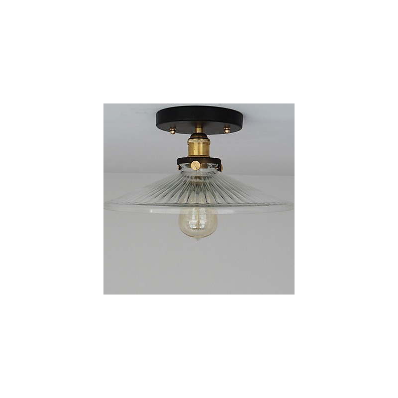 Amerikanische Landschaft Industrielle Retro Tisch Deckenleuchte 110V Spirale Transparent Glas Home Dekoration Beleuchtung