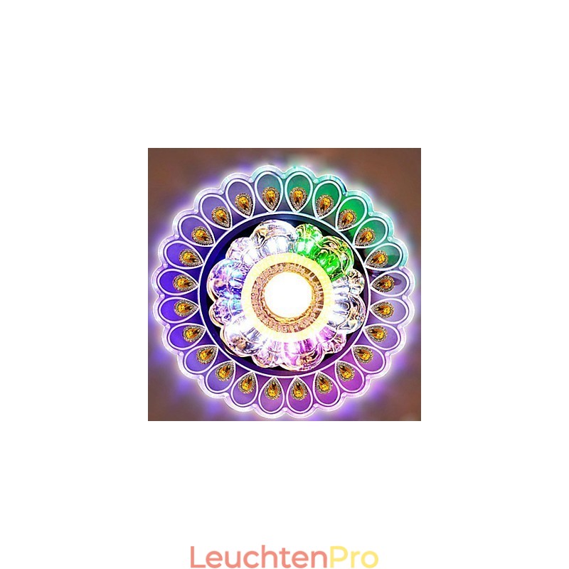 Kristall Deckenleuchte Spotlight SMD 3W Kreative Lampe Leuchtstoffröhre Bunte Farbe Dome Licht
