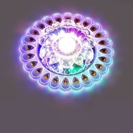 Kristall Deckenleuchte Spotlight SMD 3W Kreative Lampe Leuchtstoffröhre Bunte Farbe Dome Licht