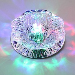 Kristall Deckenleuchte Spotlight SMD 3W Kreative Lampe Leuchtstoffröhre Bunte Farbe Dome Licht