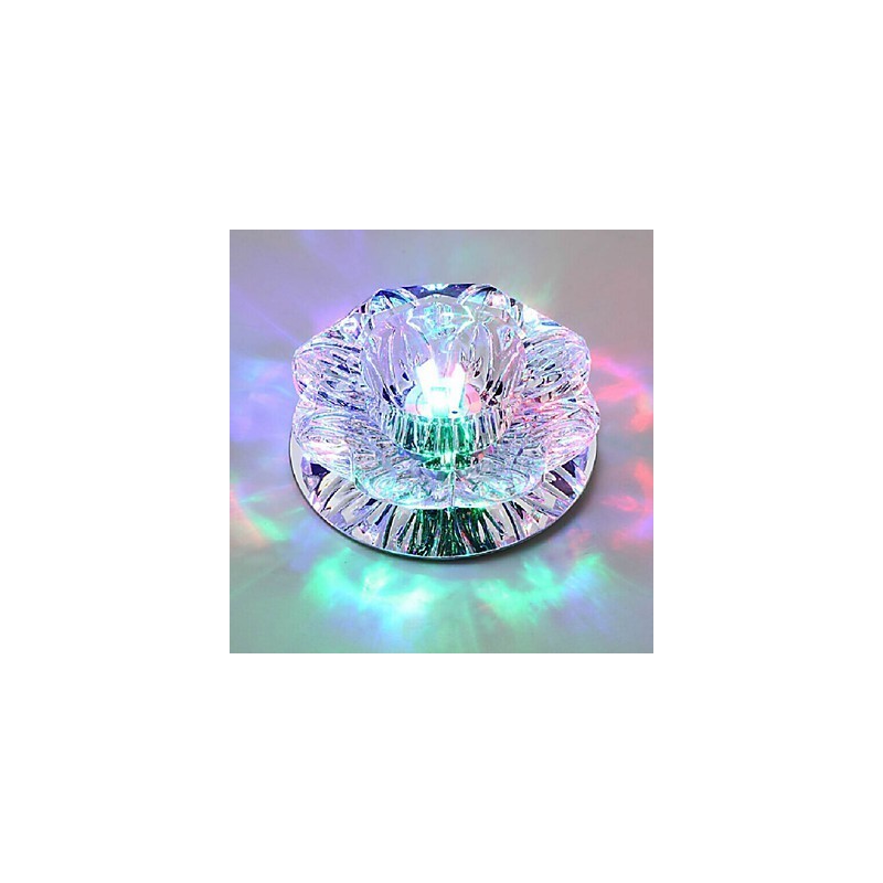Kristall Deckenleuchte Spotlight SMD 3W Kreative Lampe Leuchtstoffröhre Bunte Farbe Dome Licht