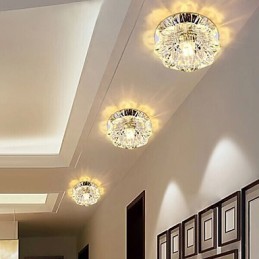 Kristall Deckenleuchte Spotlight SMD 3W Kreative Lampe Leuchtstoffröhre Bunte Farbe Dome Licht