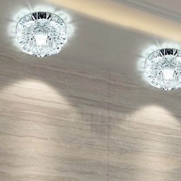 Kristall Deckenleuchte Spotlight SMD 3W Kreative Lampe Leuchtstoffröhre Bunte Farbe Dome Licht