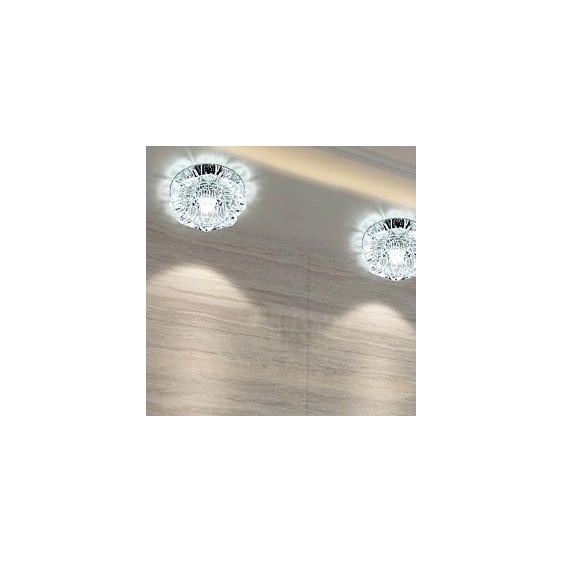 Kristall Deckenleuchte Spotlight SMD 3W Kreative Lampe Leuchtstoffröhre Bunte Farbe Dome Licht