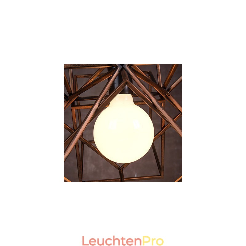 Pendant 1 Light Vintage Minimalist Iron Painting Chandelier