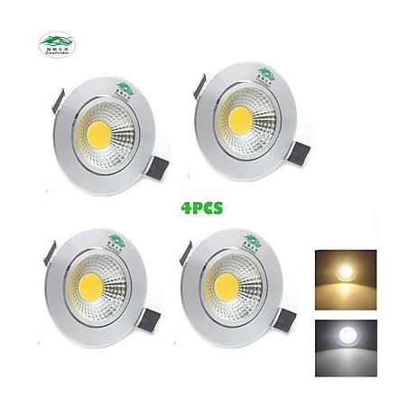 4PCS Zweihnder 3W 300Lm COB Deckenleuchte Downlight Warmweißes Licht 4PCS Zweihnder 3W 300Lm COB Deckenleuchte Downlight Warmweißes Licht