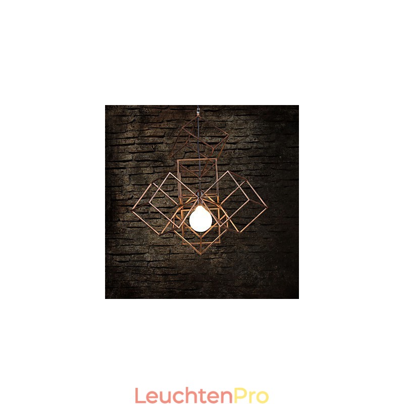 Pendant 1 Light Vintage Minimalist Iron Painting Chandelier