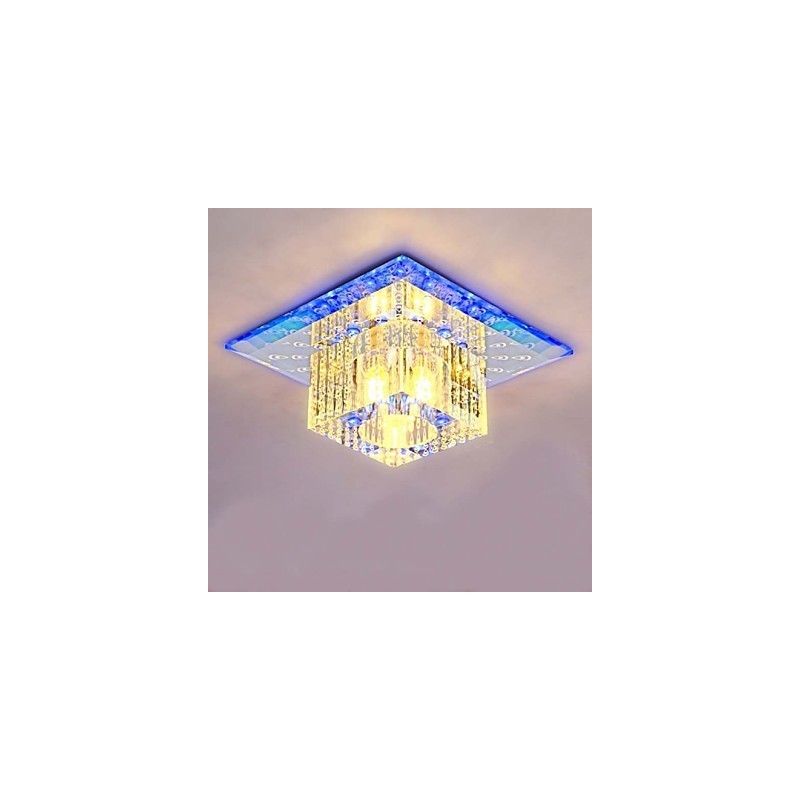 Mini Kristall Deckenleuchte Spotlight SMD 3W Kreative Lampe Leuchtstoffröhre Bunte Farbe Quadratische Kuppelleuchte