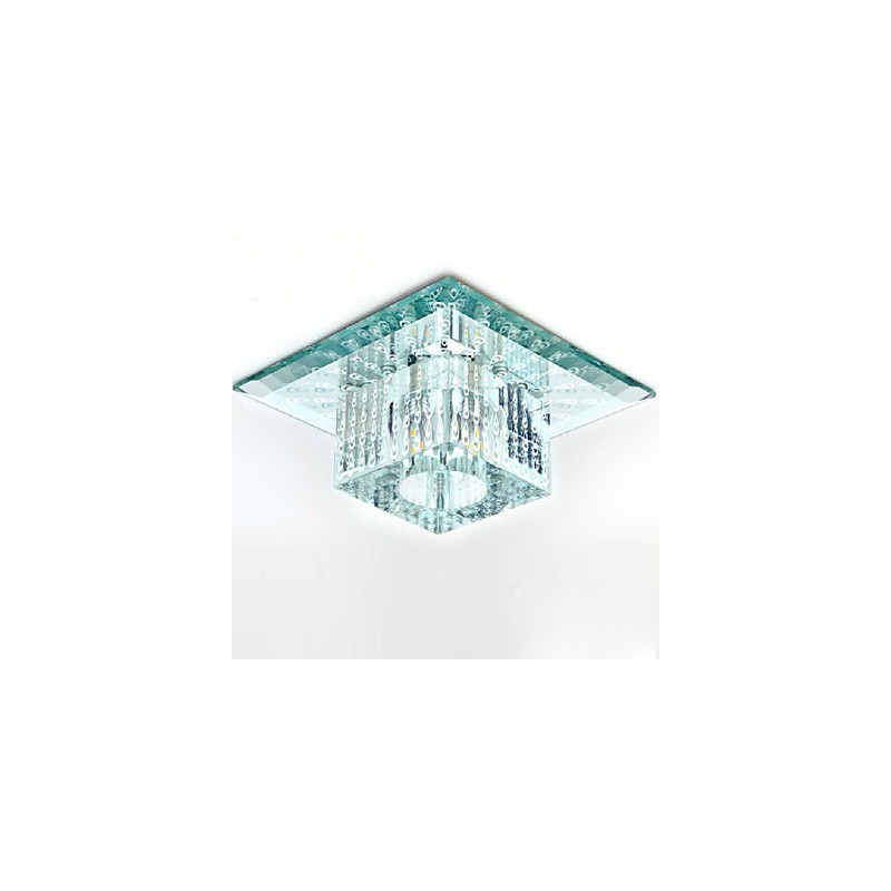 Mini Kristall Deckenleuchte Spotlight SMD 3W Kreative Lampe Leuchtstoffröhre Bunte Farbe Quadratische Kuppelleuchte