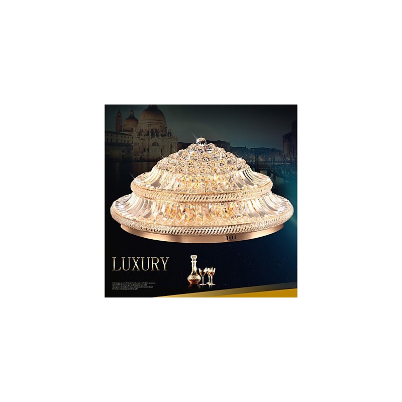 Moderne Luxus 9Moderne Kristall Deckenleuchte Absorbieren Kuppel Licht Durchmesser 80CM