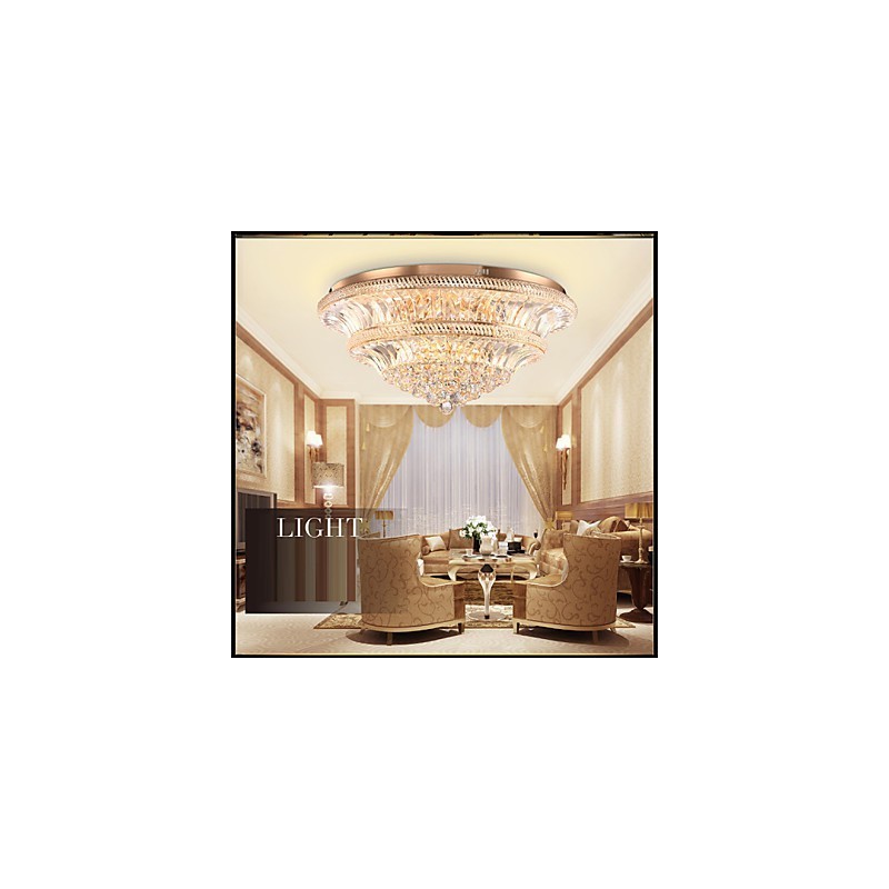Moderne Luxus 9Moderne Kristall Deckenleuchte Absorbieren Kuppel Licht Durchmesser 80CM
