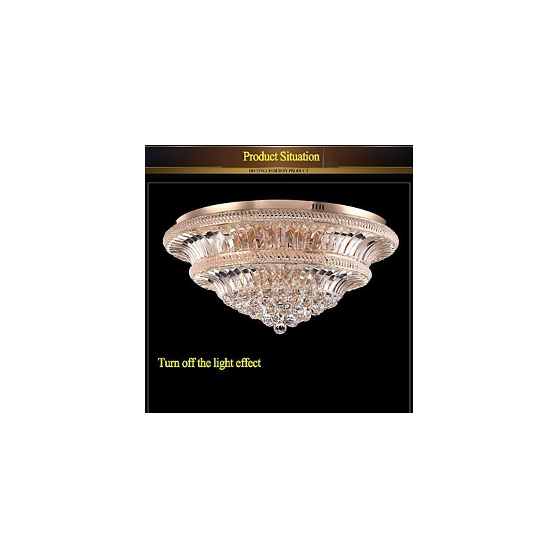Moderne Luxus 9Moderne Kristall Deckenleuchte Absorbieren Kuppel Licht Durchmesser 80CM