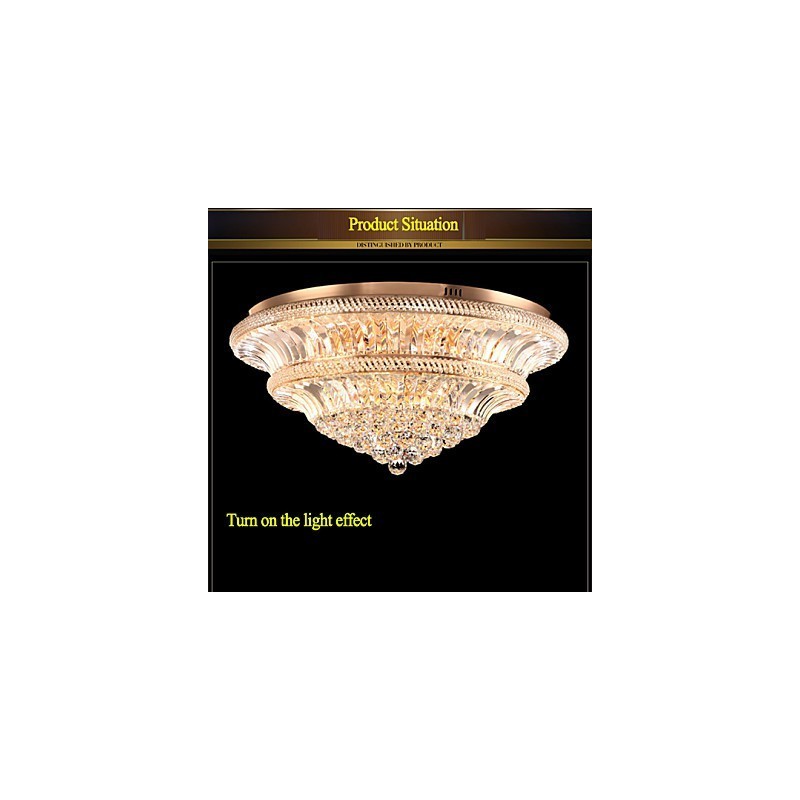 Moderne Luxus 9Moderne Kristall Deckenleuchte Absorbieren Kuppel Licht Durchmesser 80CM