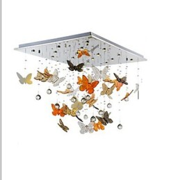 Kristalllampe Runder Schmetterling Kristalllampe