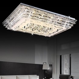 Deckenleuchte mit dreifarbiger Beleuchtung und Fernbedienung, modernes zeitgenössisches Glas