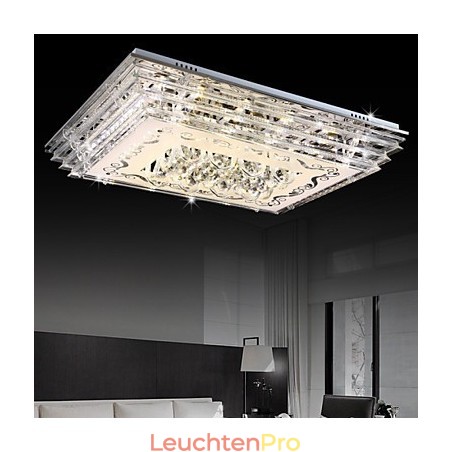 Deckenleuchte mit dreifarbiger Beleuchtung und Fernbedienung, modernes zeitgenössisches Glas Deckenleuchte mit dreifarbiger Beleuchtung und Fernbedienung, modernes zeitgenössisches Glas