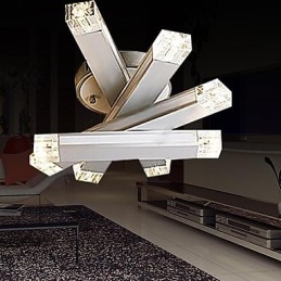 Moderne zeitgenössische Deckenleuchte aus Metall