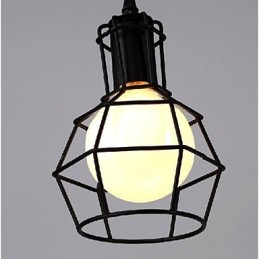 Traditionelle Klassische Vintage Retro Laterne Land Mini Stil Malerei Metall Anhänger Licht Esszimmer