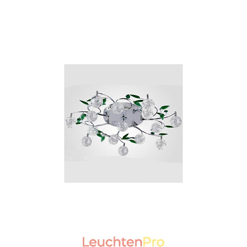 Grüne Kristall Deckenleuchte Runde Luft Lichter Lampe Lampe Eisen