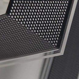 Moderne zeitgenössische Unterputzmontage aus verchromtem Metall