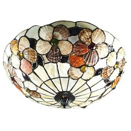 Die Muscheln des Mittelmeers absorbieren das Licht der ländlichen Schornsteinkuppel mit einem Durchmesser von 50 cm