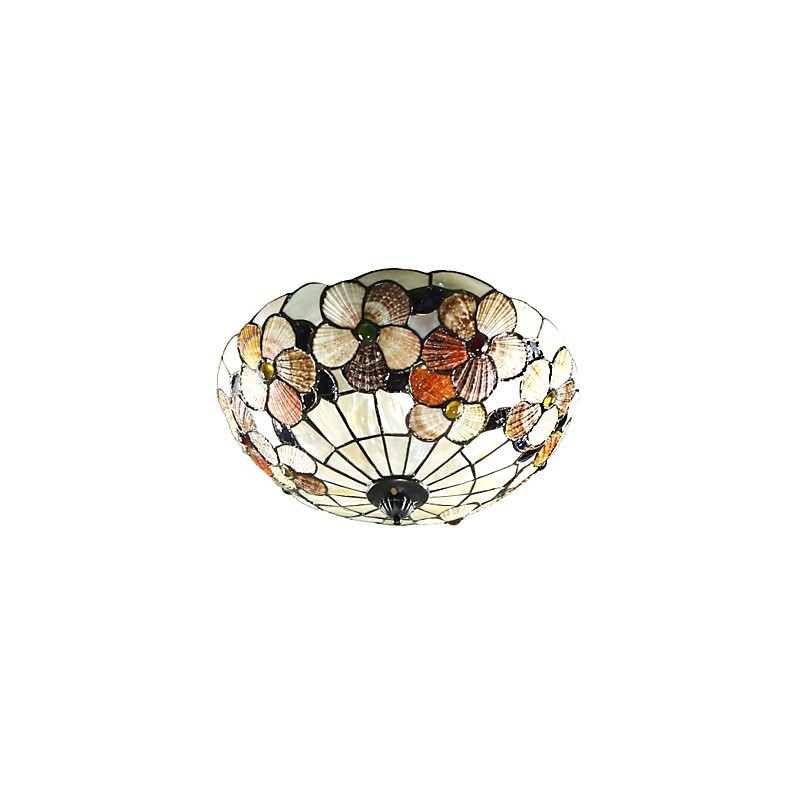 Die Muscheln des Mittelmeers absorbieren das Licht der ländlichen Schornsteinkuppel mit einem Durchmesser von 50 cm