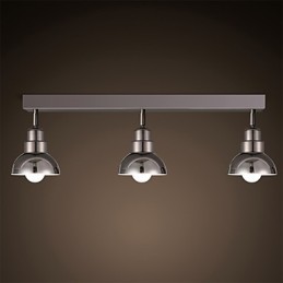 Unterputz-Trinalkopfleuchte, weißes Glas, Aluminiumrahmen, modisch, modern