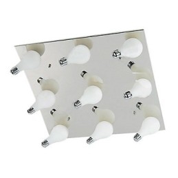 Moderne Deckenleuchte mit 9 Lichtern im Quadrat (G4-Glühbirnensockel)