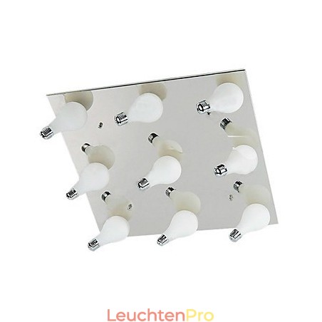 Moderne Deckenleuchte mit 9 Lichtern im Quadrat (G4-Glühbirnensockel) Moderne Deckenleuchte mit 9 Lichtern im Quadrat (G4-Glühbirnensockel)
