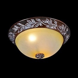 Deckenleuchte Weiß Gelb Glas Harz Silber Carving Europäischen Klassisch