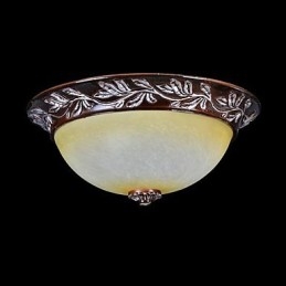 Deckenleuchte Weiß Gelb Glas Harz Silber Carving Europäischen Klassisch