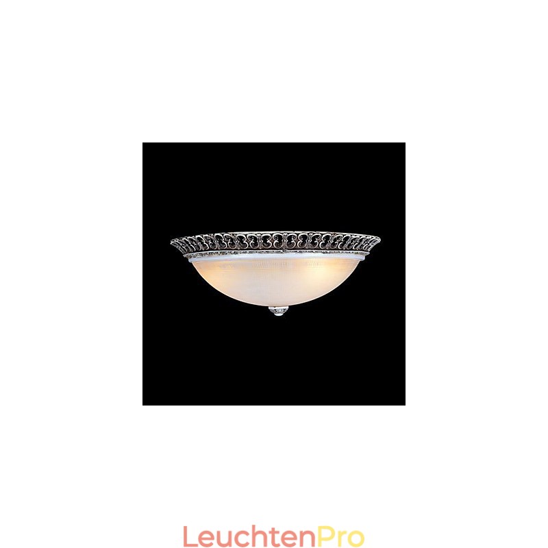 Dark Brown Flush Mount Light Glass Resin Pattern Carving European Classic