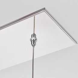 Moderne zeitgenössische Insel Kristall Chrom Metall Pendelleuchte