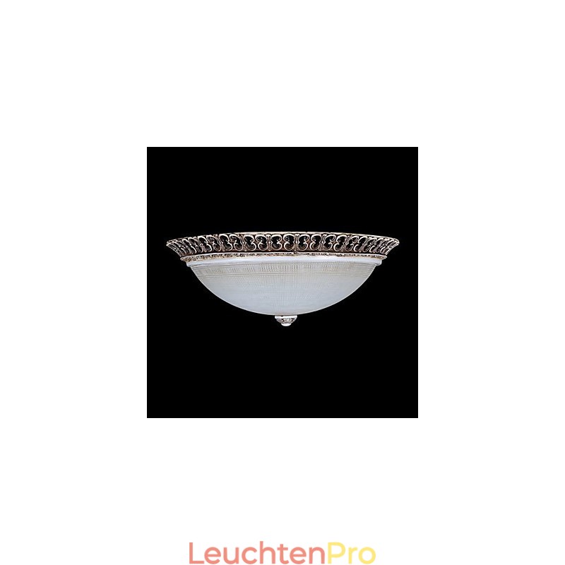 Dark Brown Flush Mount Light Glass Resin Pattern Carving European Classic