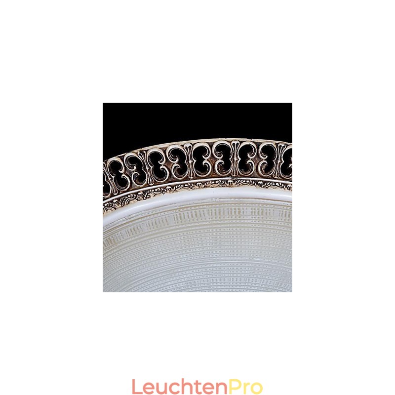 Dark Brown Flush Mount Light Glass Resin Pattern Carving European Classic