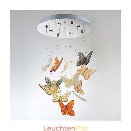 Kristalllampe Kreisförmige Schmetterlingskristalllampe 4 Kristalllampe Kreisförmige Schmetterlingskristalllampe 4