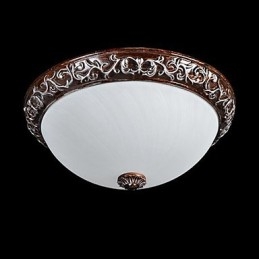 Deckenleuchte Glas Harz Silber Carving Europäischen Klassisch