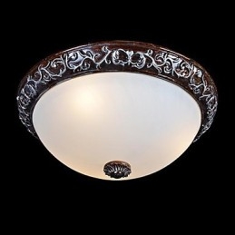 Deckenleuchte Glas Harz Silber Carving Europäischen Klassisch