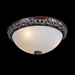 Deckenleuchte Glas Harz Silber Carving Europäischen Klassisch