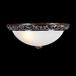 Deckenleuchte Glas Harz Silber Carving Europäischen Klassisch